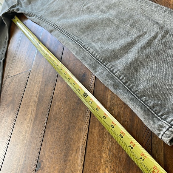 Active Ride Shop men’s gray grey tapered leg button fly denim jeans size 34 x 32 - Picture 3 of 14